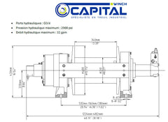 44,000 lb Industrial Hydraulic Winch HWE200 – Capital Winch