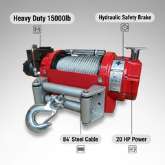 Treuil hydraulique 15000 lb HWV15000 – Capital Winch
