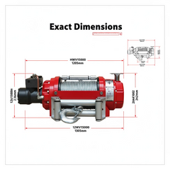 Treuil hydraulique 15000 lb HWV15000 – Capital Winch