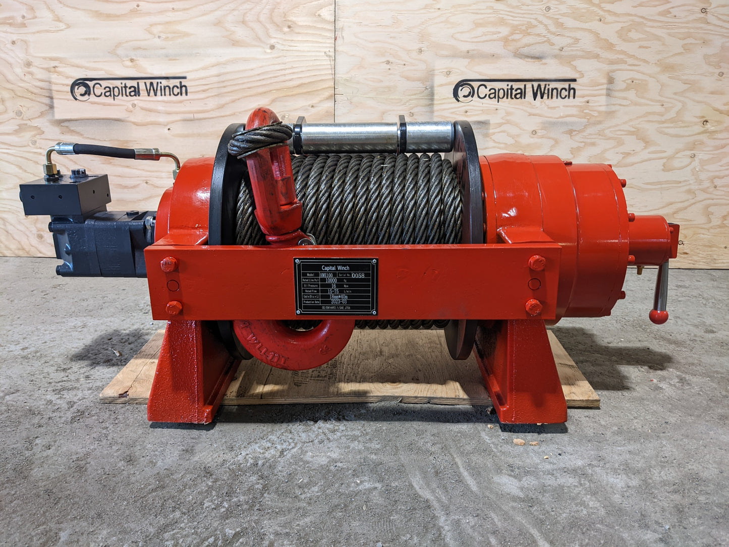 Hydraulic winch Warrior 20TJP