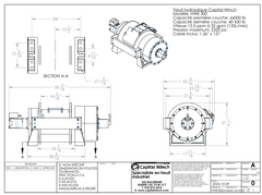 Treuil hydraulique industriel 66 000 lb HWE300 – Capital Winch