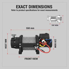 Treuil électrique 12V 18000 lb EWB18000 – Capital Winch