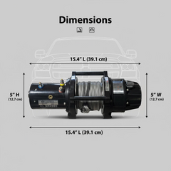 Treuil 12V 1100 lb EH1100 - Capital Winch