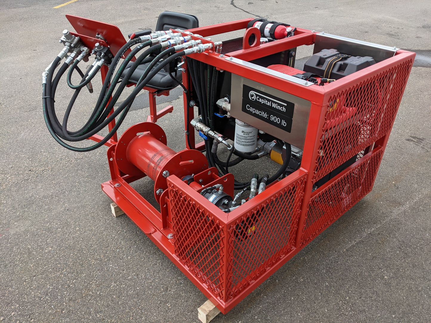 Hydraulic winch Capital Winch Surmesure