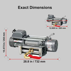 12V Electric Winch 12000 lb EWX12000 | Capital Winch