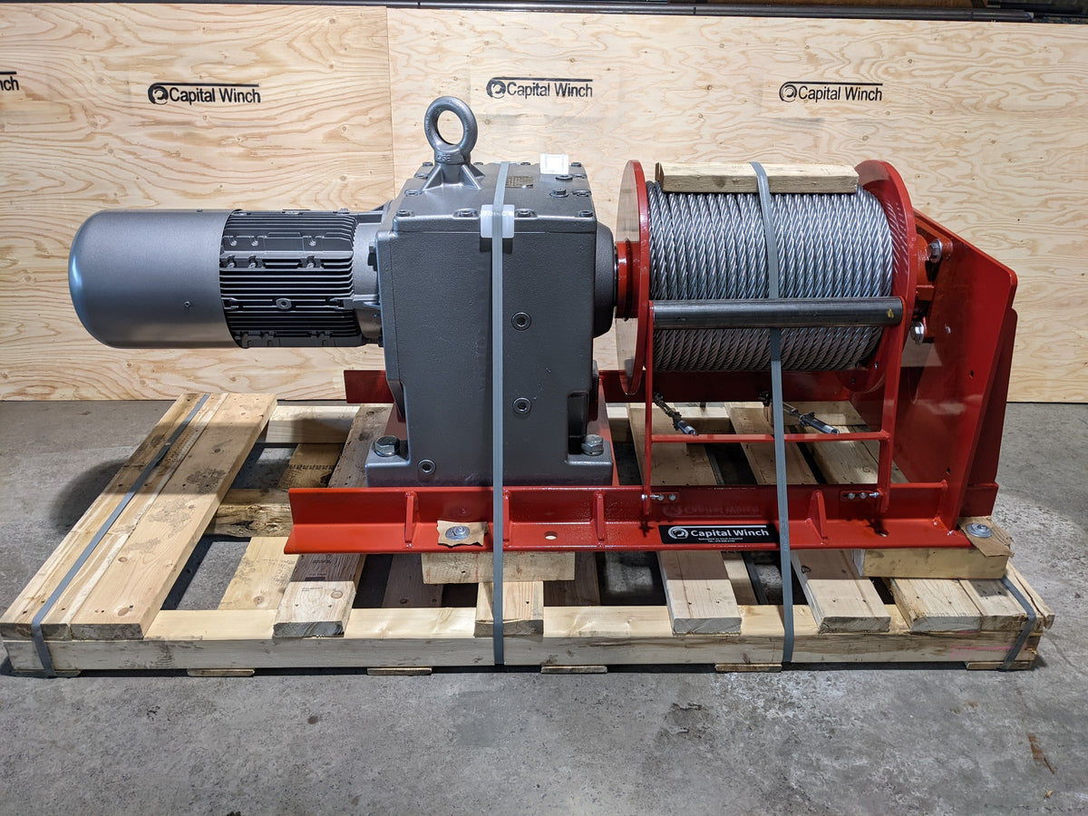Capital Winch electric railcar pulling winch