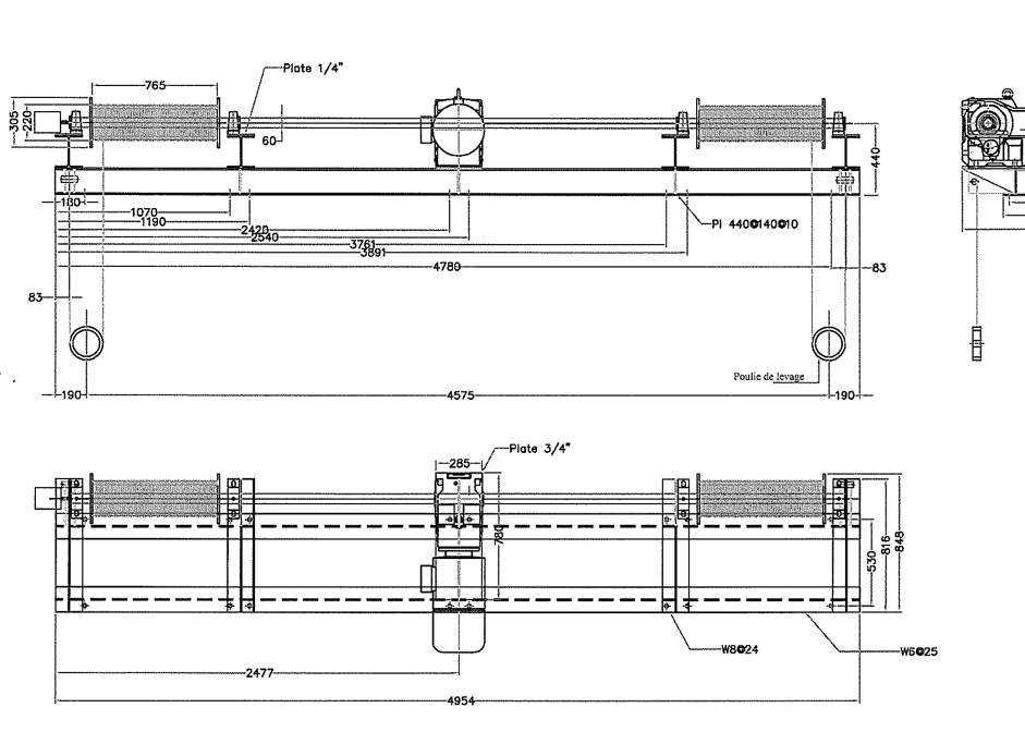 Capital Winch engineering drawing