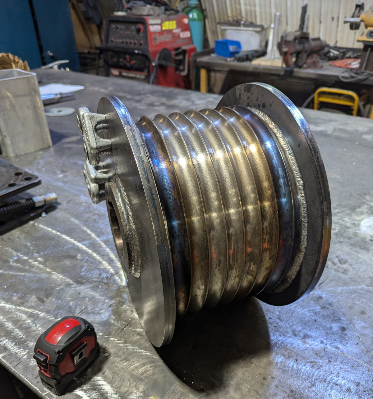 Tambour de treuil fabriqué dans l’atelier de Capital Winch