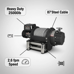 Treuil électrique 12V 25000 lb EWB25000 – Capital Winch