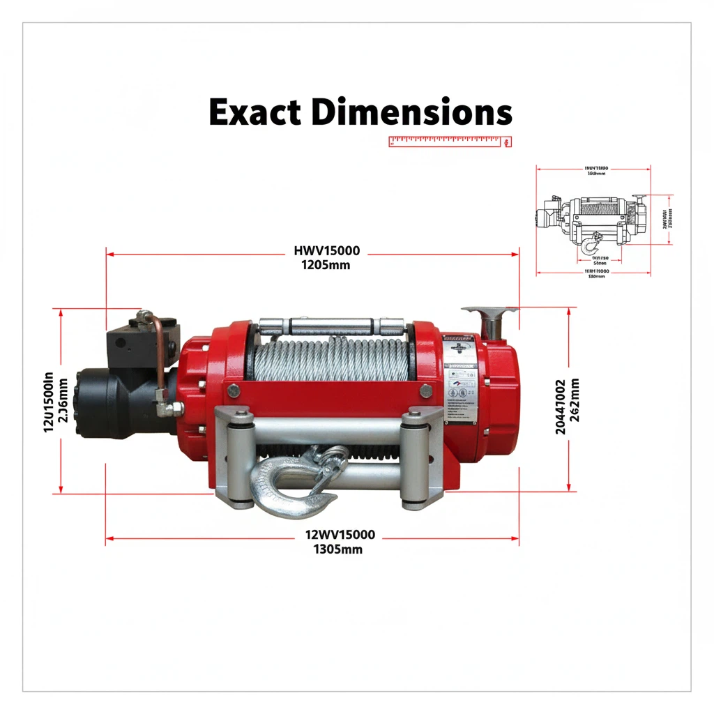 Hydraulic winch Capital Winch HWV15000