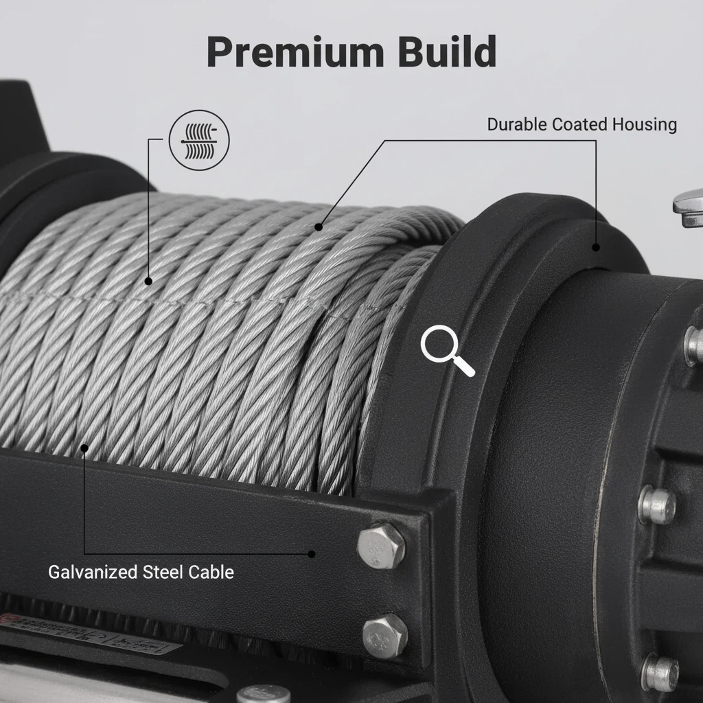 Electric winch Capital Winch EWB25000 12V