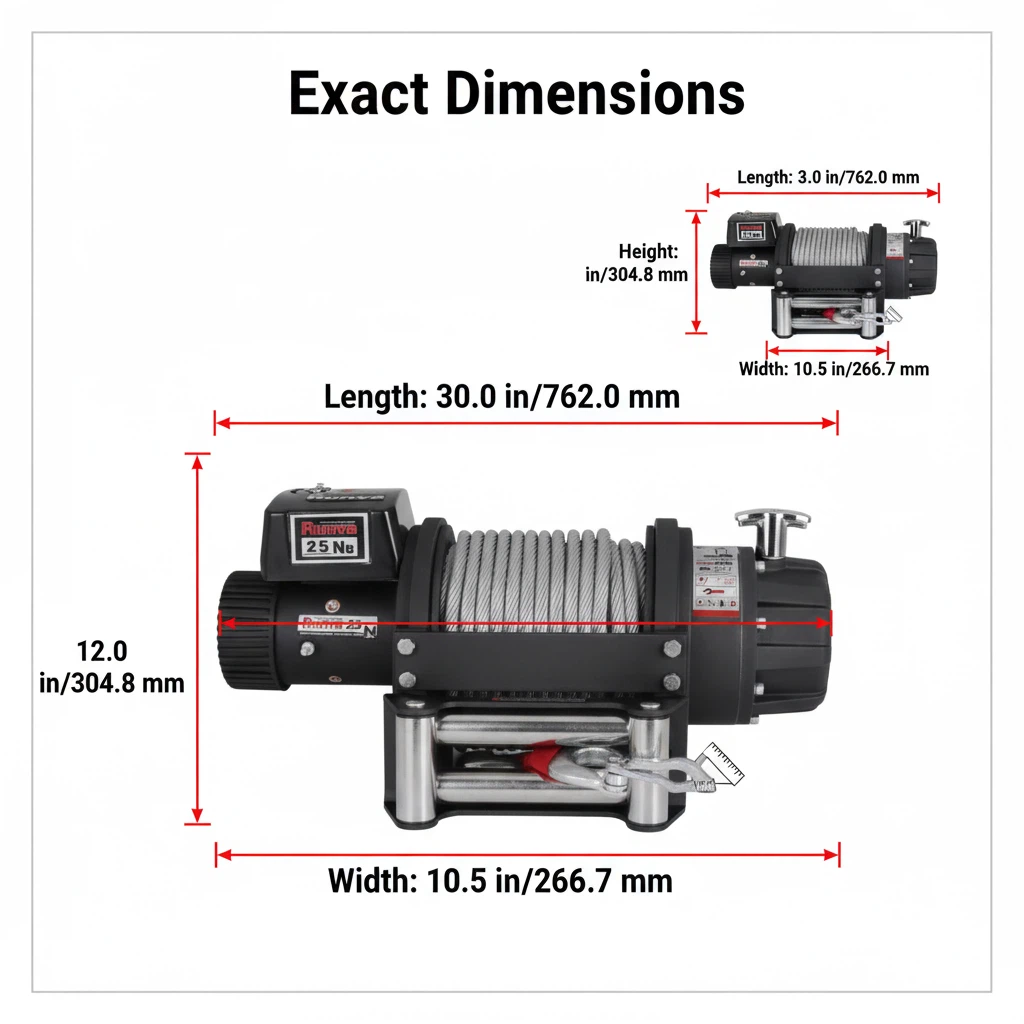 Electric winch Capital Winch EWB25000 12V