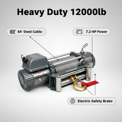12V Electric Winch 12000 lb EWX12000 | Capital Winch