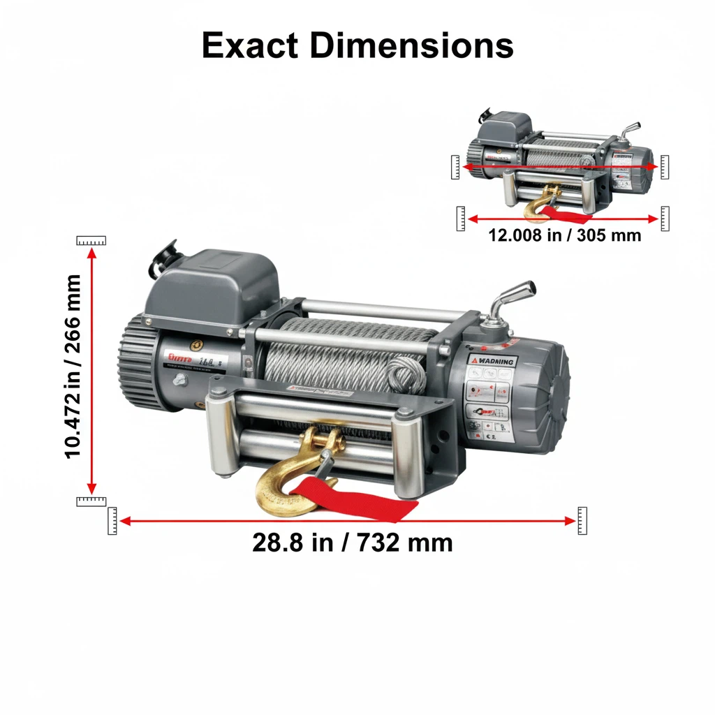 Electric winch Capital Winch EWX12000 12V